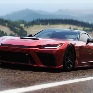 Ein roter 2025 GR GT in „Forza Horizon 6“.