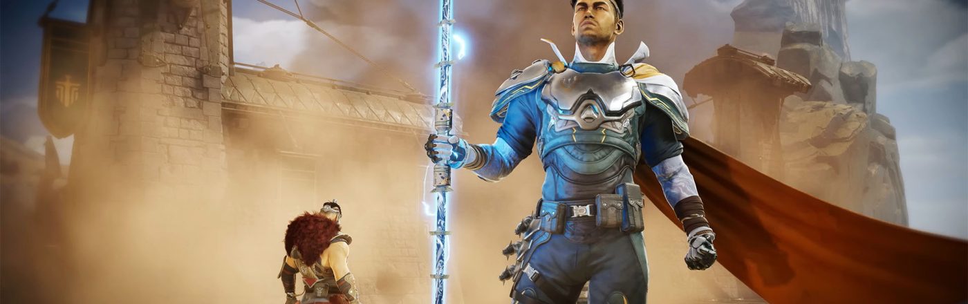 Der Held Atticus aus dem Spiel „Highguard“.