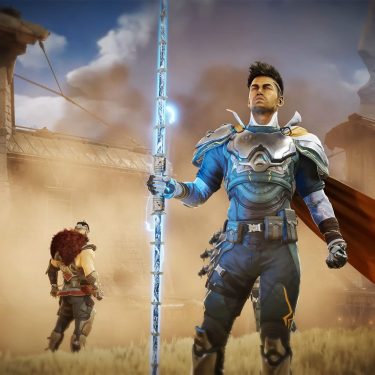 Der Held Atticus aus dem Spiel „Highguard“.