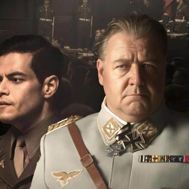 Die Schauspieler Rami Malek und Russell Crowe auf einem Filmplakat des Films 