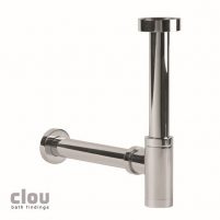Clou Mini Suk designsifon chroom speciaal voor fonteintjes H29.tot.35.5xD20.tot.26.5cm CL/06.53011.29