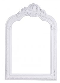 Parijs - Barok Geometrische Franse Kuifspiegel - Wit Gekleurd-