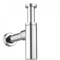 Praya Star luxe design bekersifon met muurbuis en rozet rond model chroom 33.4424