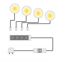 LED-spotjes Across (4-delige set)
