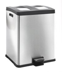 EKO Rejoice Recycling Bin 2 x 30 ltr - Mat RVS-