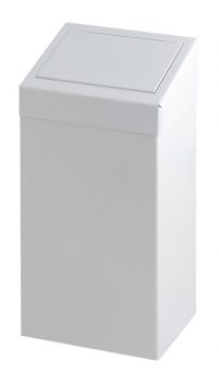 Metalen afvalbak met pushklep - 50 liter-