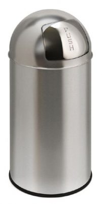 Pushcan 40 L Mat Rvs-Woonaccessoires