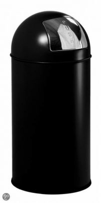 Pushcan 40 L zwart-Woonaccessoires