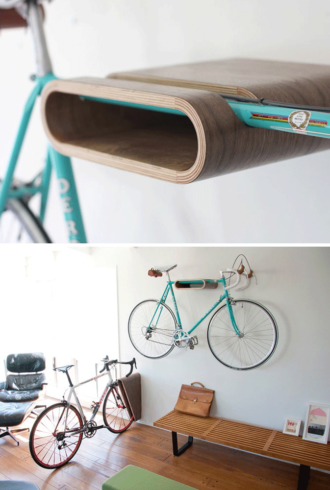 Er zijn een hoop manieren om jouw fiets slim te verwerken in jouw interieur.