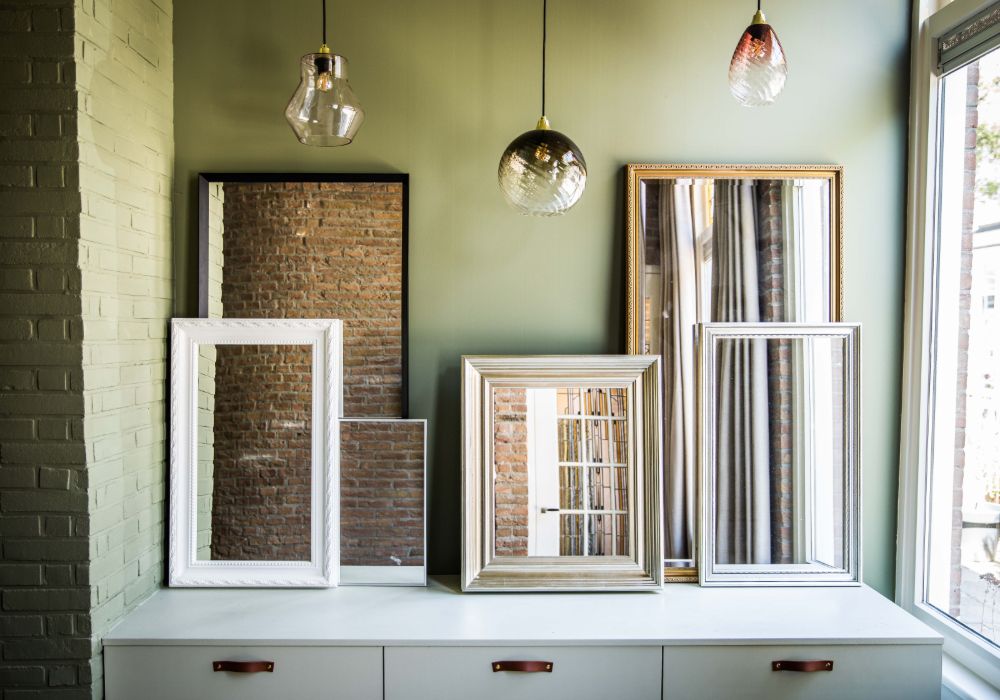 Pas de lijst van de spiegel aan op je interieur voor een complete uitstraling.