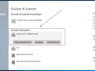 Unter Windows 10 einen Netzwerkdrucker automatisch hinzufügen