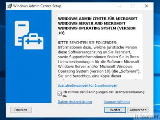 Installation des neuen Windows Admin Center unter Windows 10