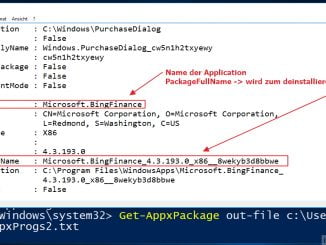 Mit der Windows PowerShell vorinstallierte Programme entfernen