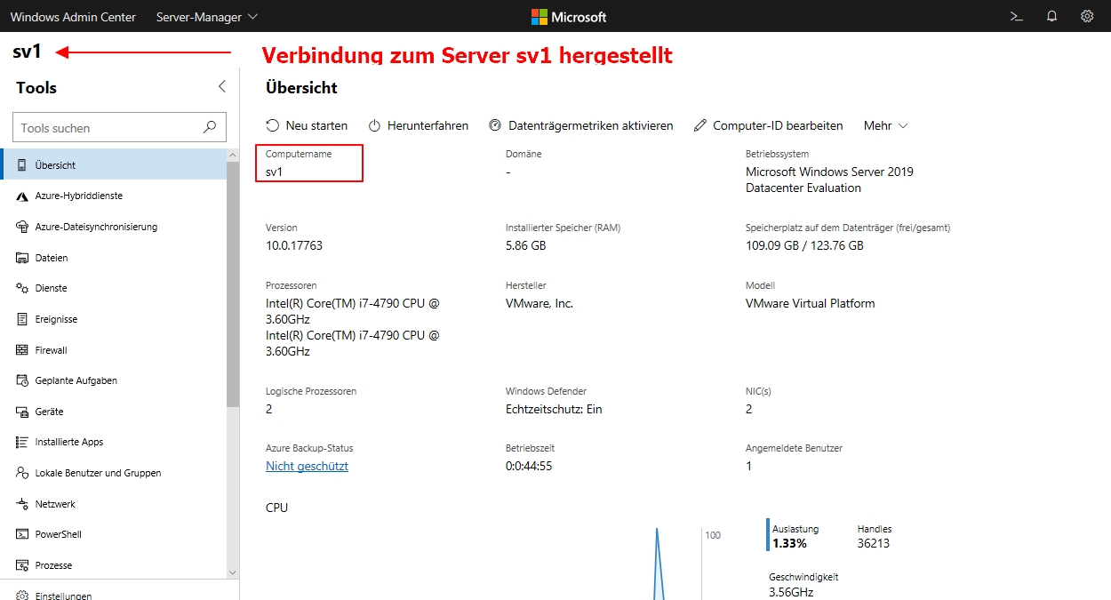 Einen Neuen Windows Server über Das Windows Admin Center Verwalten | IT-Learner.de Einen Neuen Windows Server über Das Windows Admin Center Verwalten