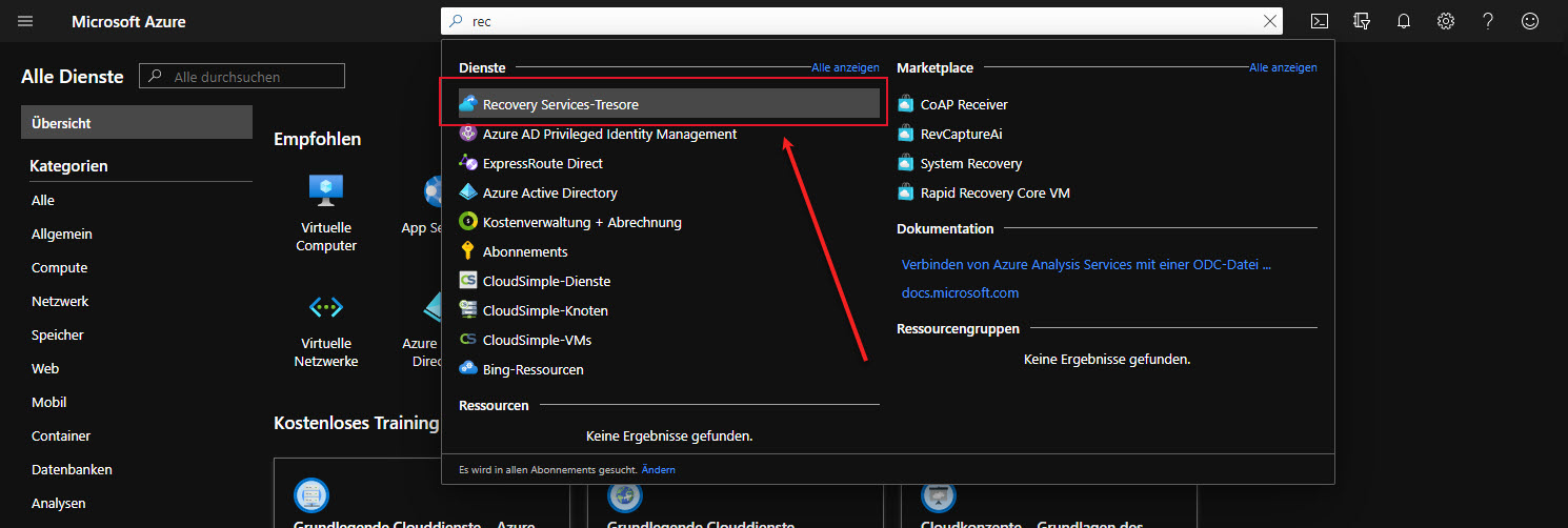 Wie kann man eine Windows Azure-Sicherung einrichten 13 Windows Azure-sicherung einrichten