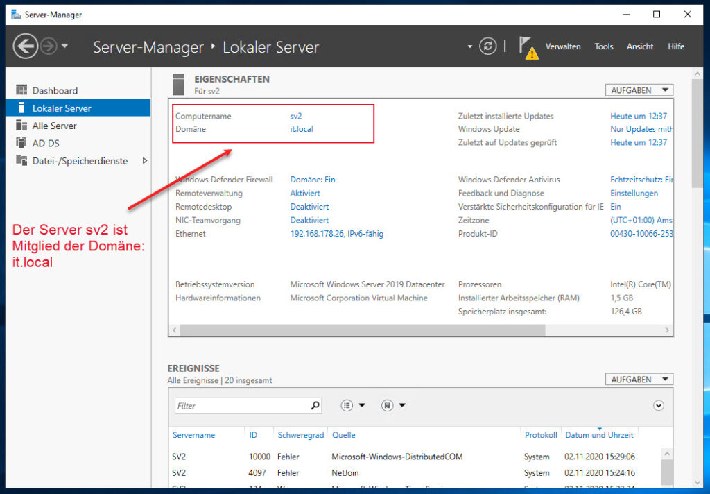 Windows Server Aus Einer Domäne Entfernen über Den Server Manager | IT-Learner.de Windows Server Aus Einer Domäne Entfernen über Den Server Manager