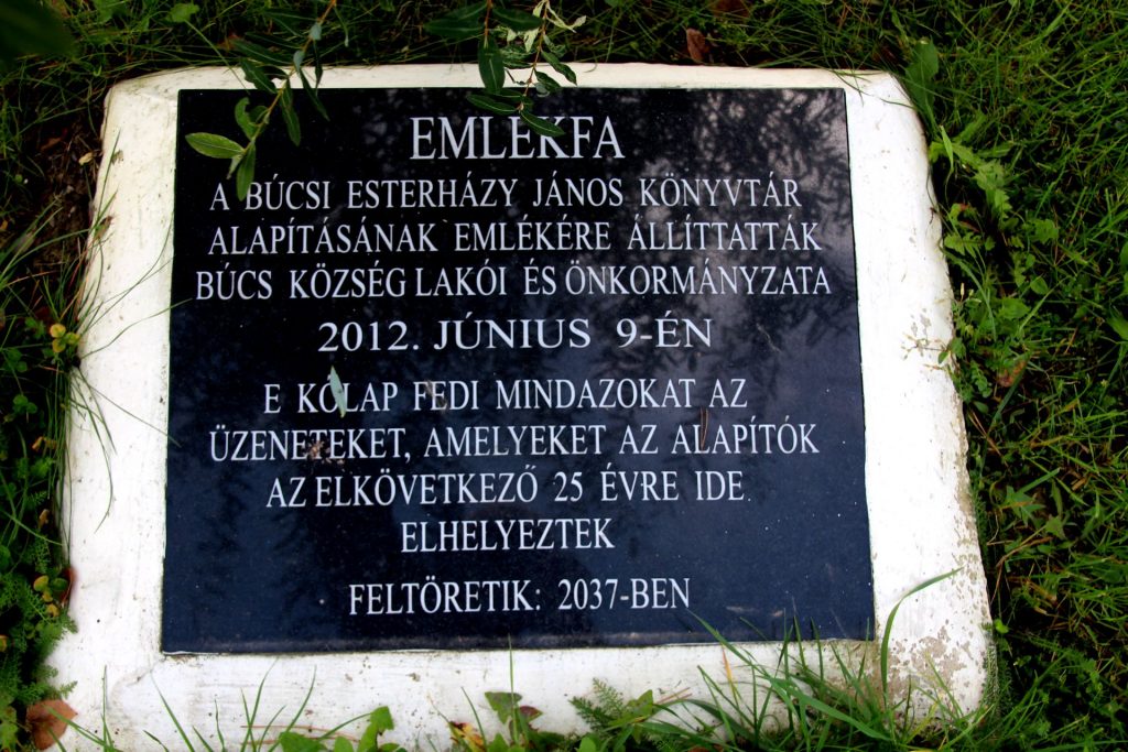 Esterházy emlékpark, emlékfa