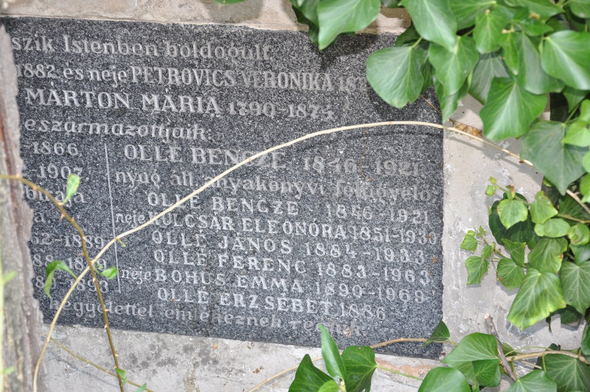 Az ollétejedi Ollé család kriptája