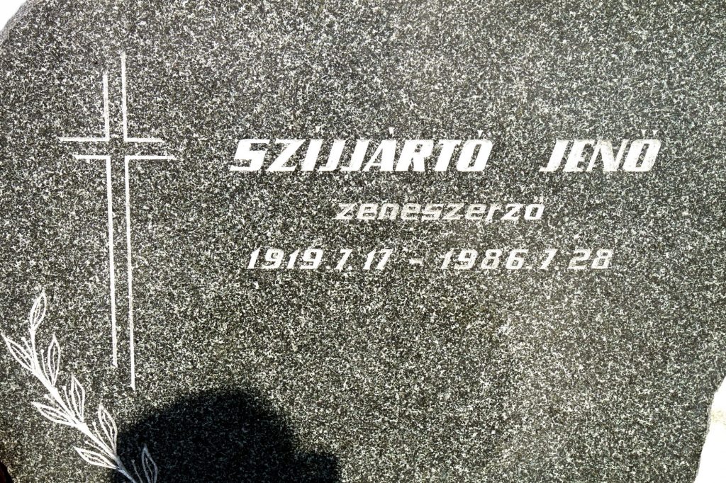 Szíjjártó Jenő zeneszerző sírelméke