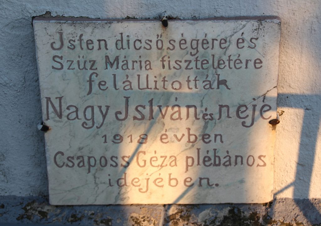 Temetői nagykereszt Előpatonyban