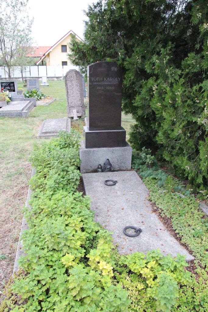 Tóth Károly orvostanhallgató sírja