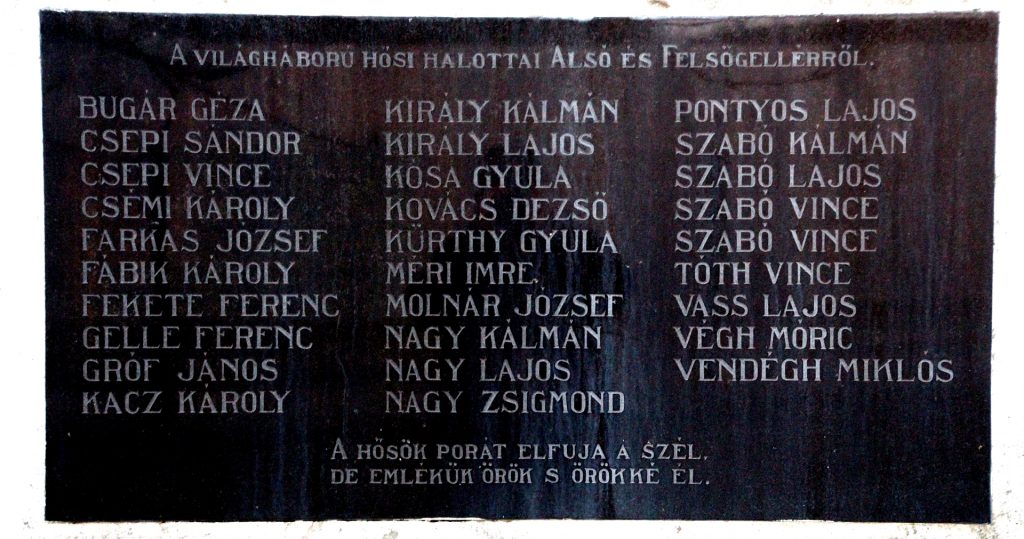 A két világháború áldozatainak emlékműve