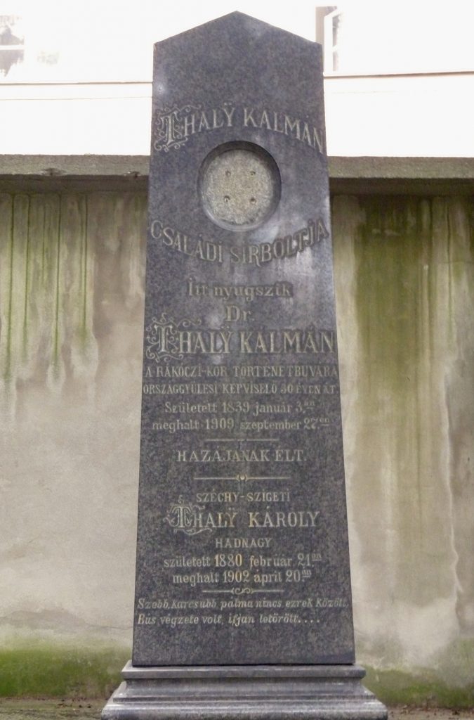 Thaly Kálmán sírja