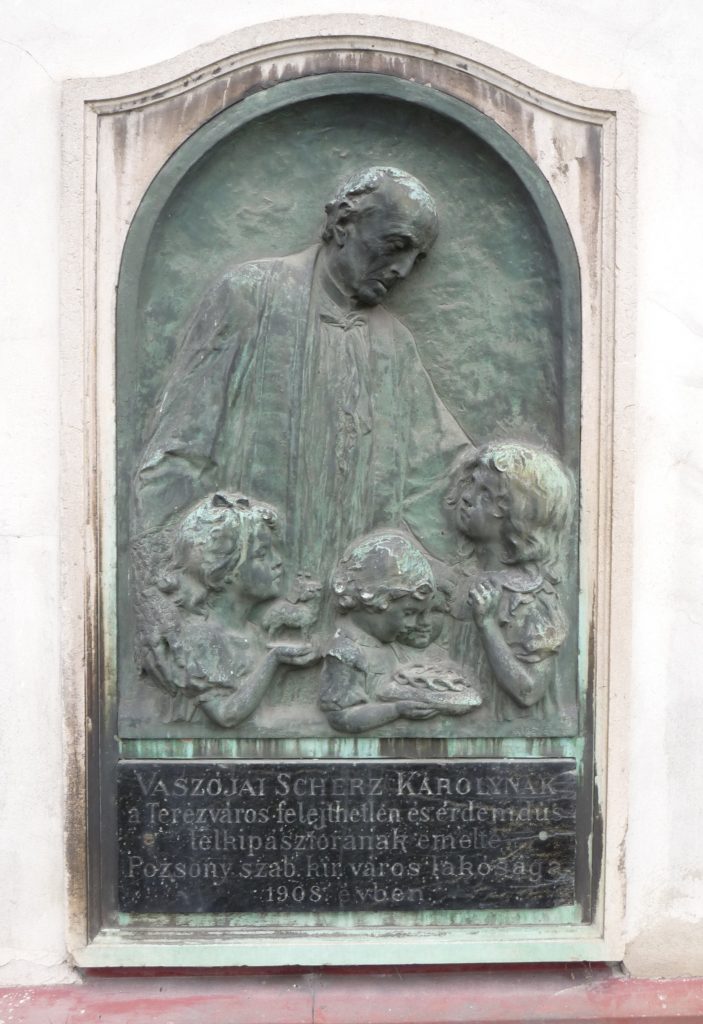 Scherz Károly-emléktábla