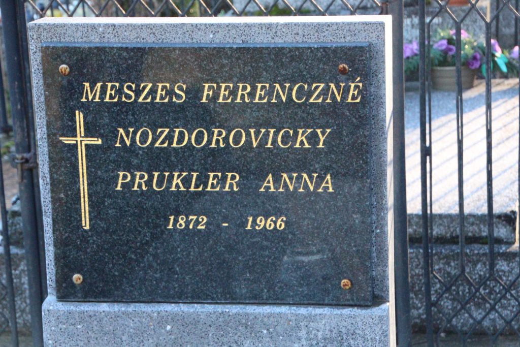 Meszes Ferencné sírja