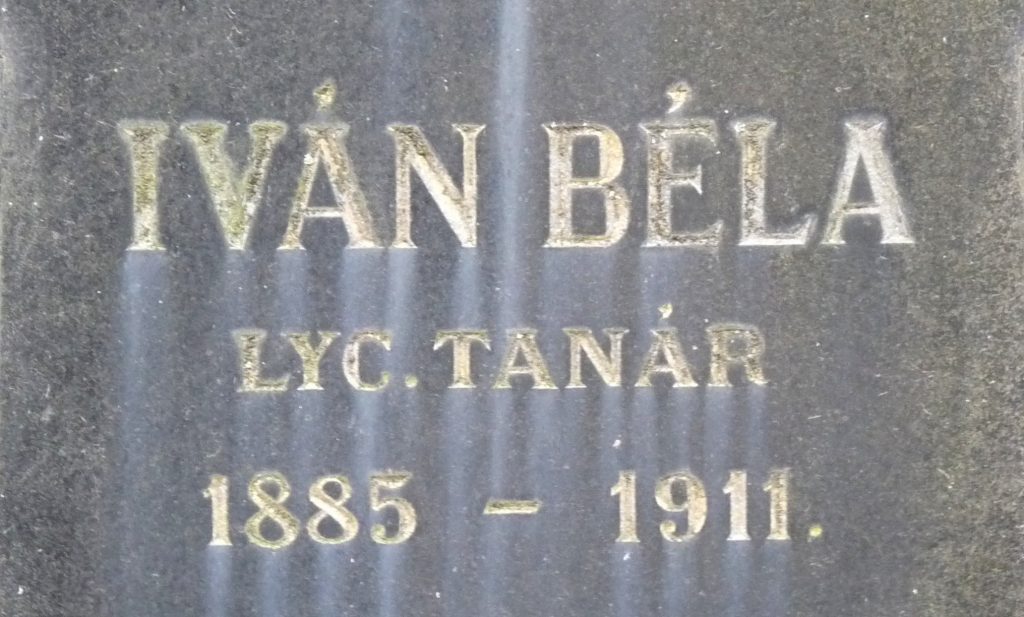 Iván Béla sírja