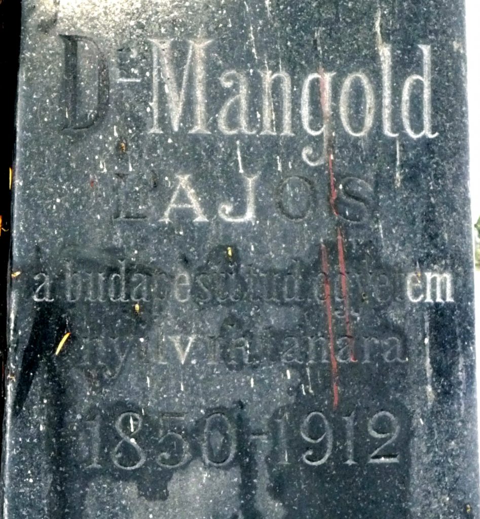 Mangold Lajos síremléke