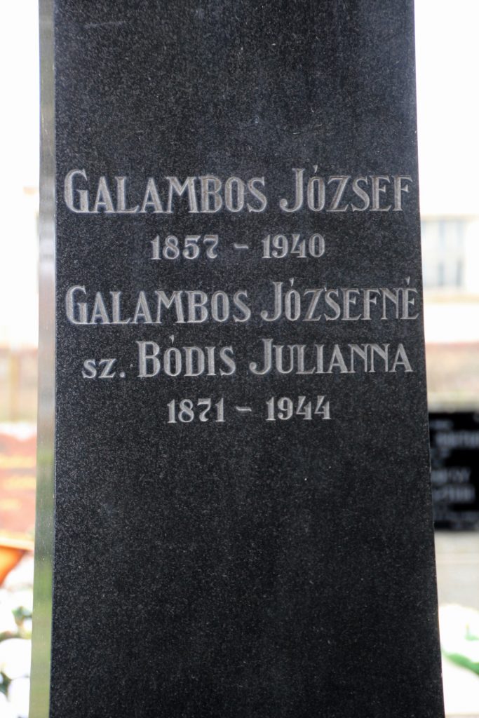 Galambos József sírja