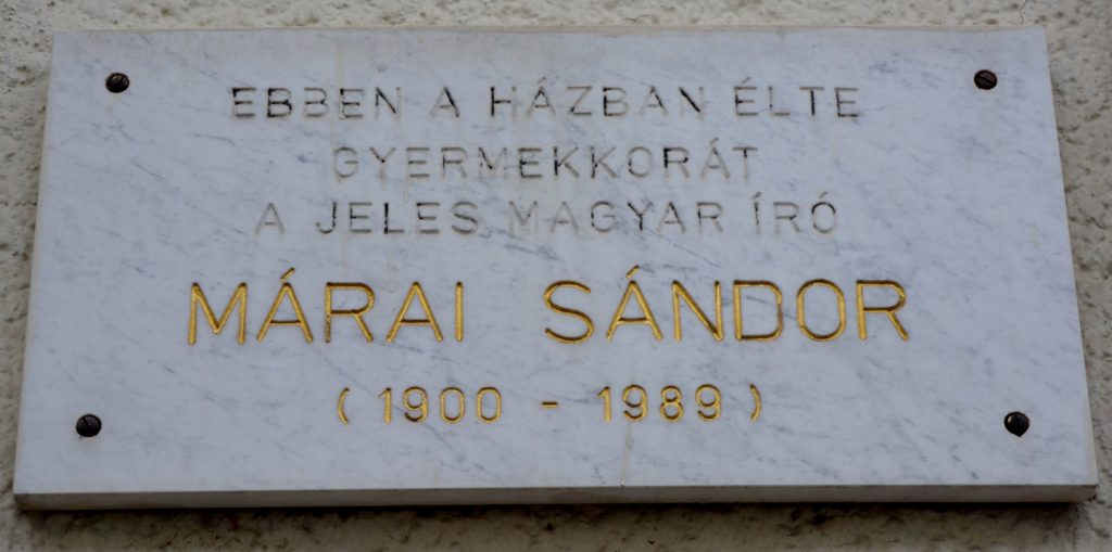 Márai Sándor lakóháza