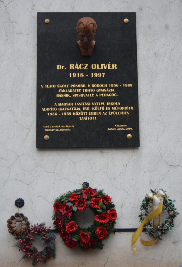 Rácz Olivér emléktáblája