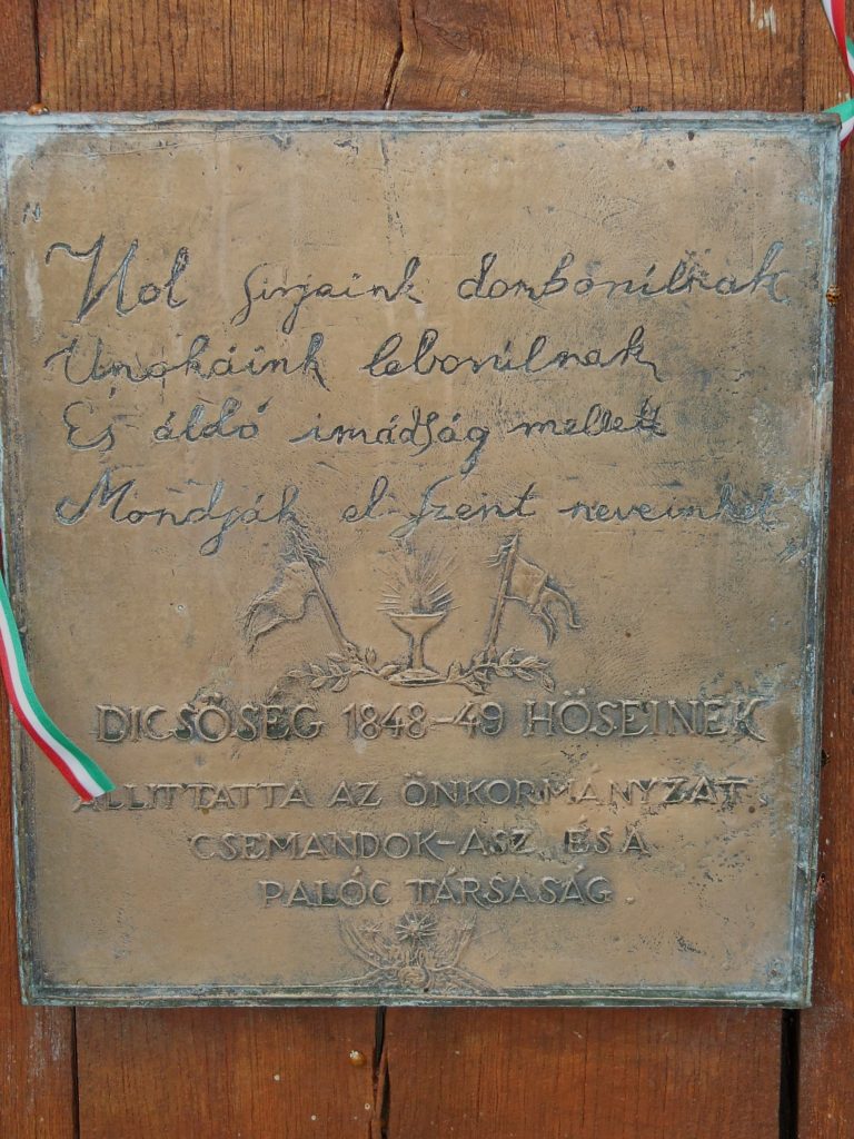 Az 1848-as hősök emlékkeresztje
