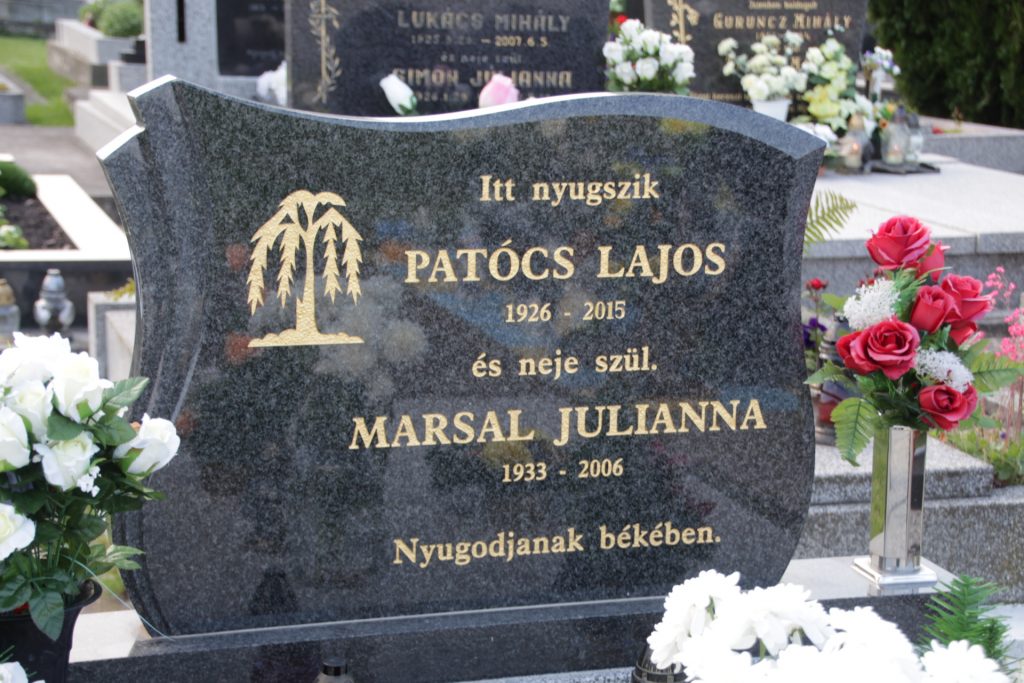 Patócs Lajos sírja