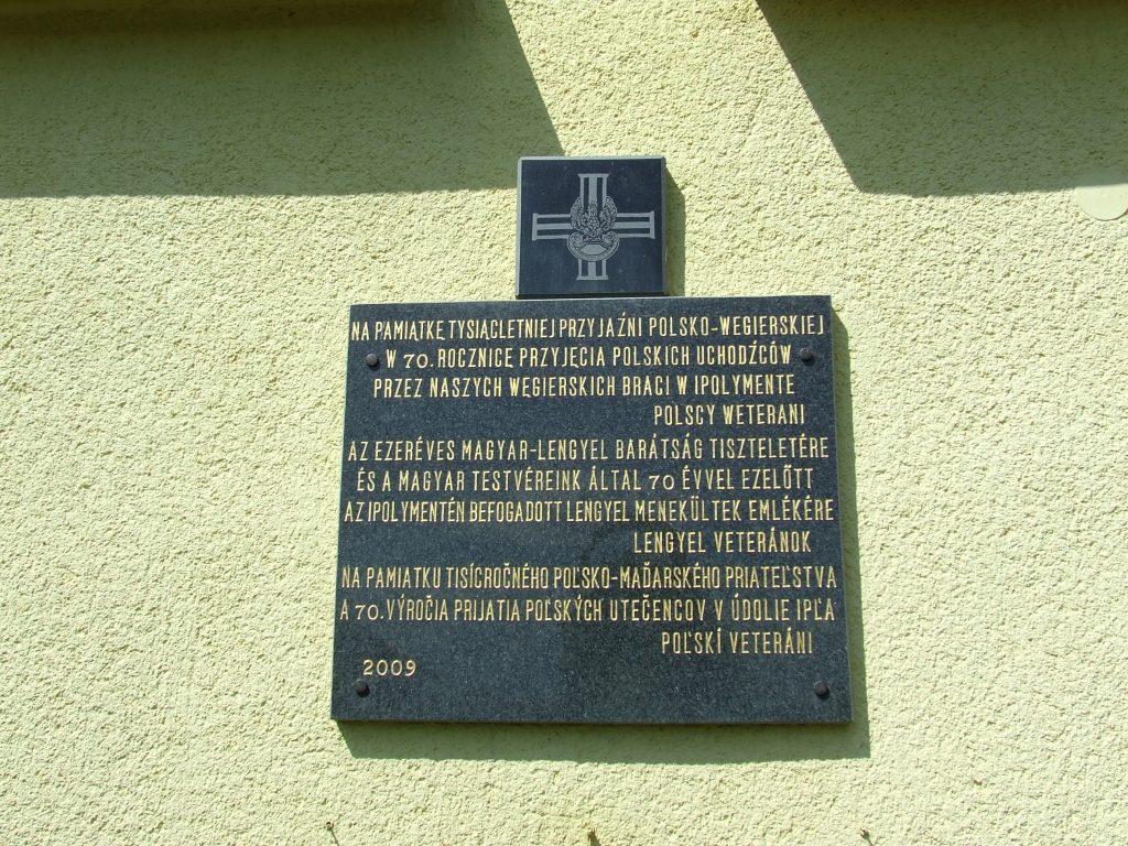 Lengyel menekültek emléktáblája
