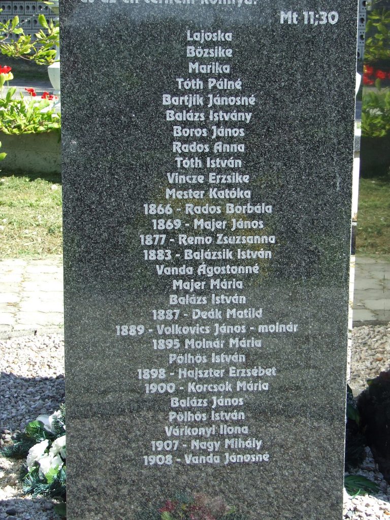 Emléktemető (volt Alsótemető)