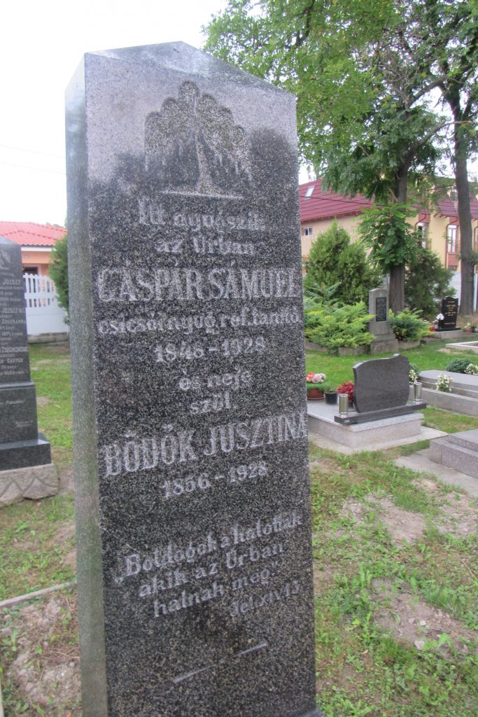 Gáspár Sámuel református tanító sírja