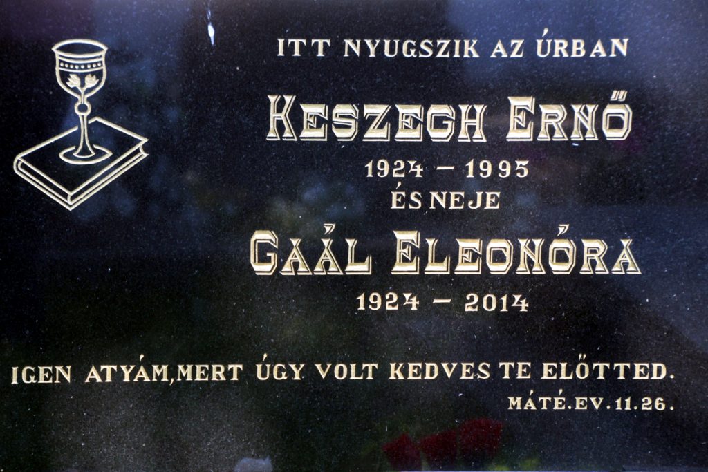 Keszegh Ernő sírja