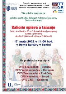Záhorie spieva a tancuje - Eniki Beniki Nagyszombat megyei forduló Záhorie spieva a tancuje - Eniki Beniki Nagyszombat megyei forduló