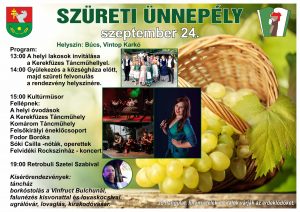 A Kerekfüzes Táncműhely és a Komárom Táncműhely is szerepel a búcsi szüreti ünnepélyen A Kerekfüzes Táncműhely és a Komárom Táncműhely is szerepel a búcsi szüreti ünnepélyen
