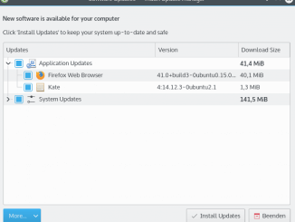 Linux: Kubuntu aktualisieren per GUI