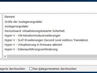 Systemvoraussetzung für Hyper-V mit der grafischen Oberfläche prüfen