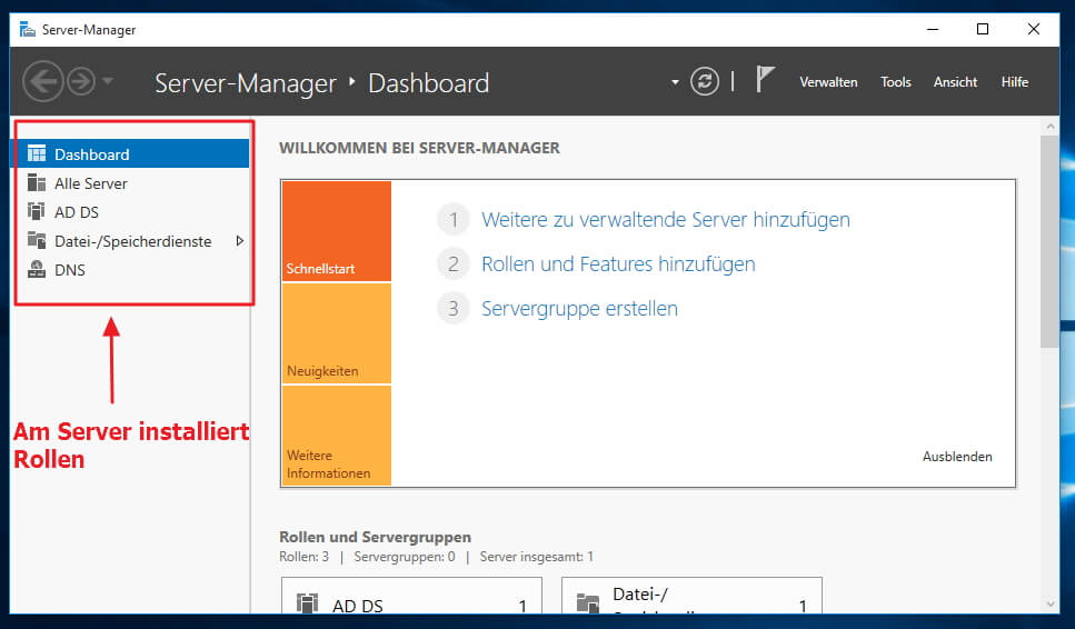 Remote Server Verwaltungstools in Windows 10 | IT-Learner.de