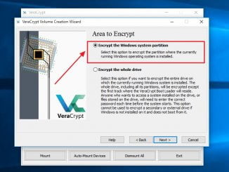 Windows 10 - Bootpartition mit Veracrypt verschlüsseln: Nur das Windows System