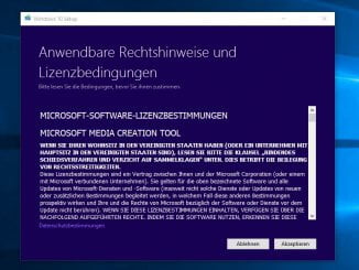 Bootbares Windows 10 Medium mit dem Windows Media Creation Tool erstellen: Installation