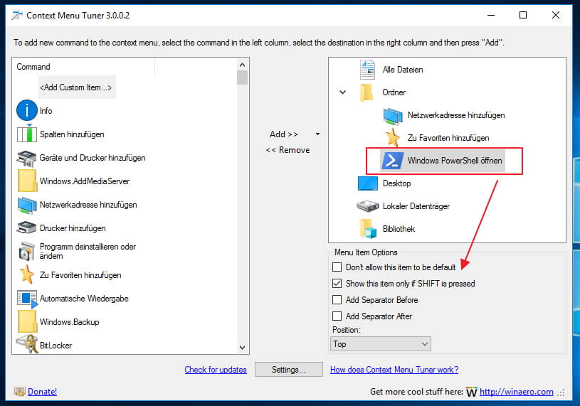 Kontextmenü und Windows anpassen ITLearner.de