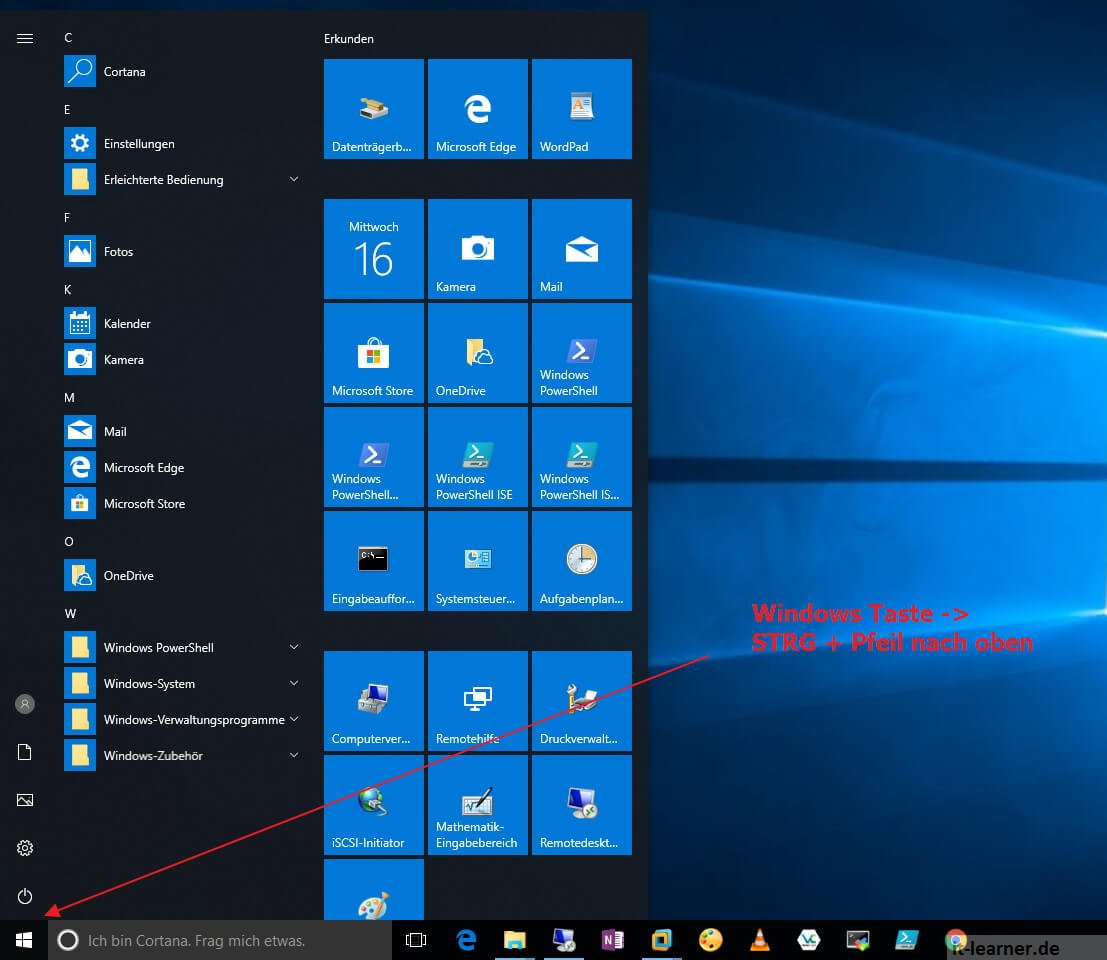 Windows Startmenü vergrößern | IT-Learner.de