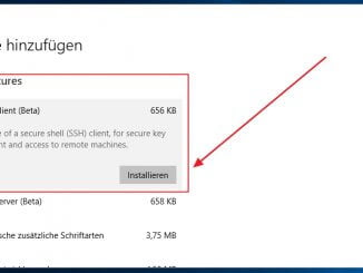 Neues Feature: OpenSSH-Client unter Windows 10 installieren